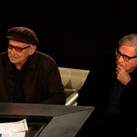 Foto Nicoloro G.   22/02/2015   Milano   Trasmissione televisiva su Rai 3 " Che tempo che fa". nella foto da sinistra i fratelli registi Vittorio e Paolo Taviani.