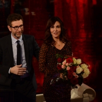Foto Nicoloro G. 22/02/2015 Milano Trasmissione televisiva su Rai 3 " Che tempo che fa". nella foto Fabio Fazio con l' attrice Sabrina Ferilli.