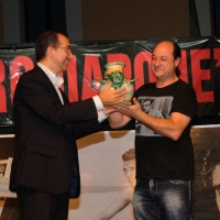 Foto Nicoloro G. 04/08/2012 Cervia ( Ravenna ) Ventunesima edizione de " Il Sarchiapone ", ovvero il Premio " Walter Chiari " che viene consegnato a personaggi dello spettacolo ed in particolare a comici che si sono distinti nella stagione 2011-2012. nella foto Roberto Zoffoli – Roberto De Marchi