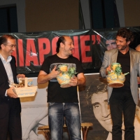 Foto Nicoloro G. 04/08/2012 Cervia ( Ravenna ) Ventunesima edizione de " Il Sarchiapone ", ovvero il Premio " Walter Chiari " che viene consegnato a personaggi dello spettacolo ed in particolare a comici che si sono distinti nella stagione 2011-2012. nella foto Roberto Zoffoli – Roberto De Marchi – Alessio Boni