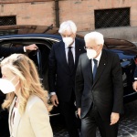 Foto Nicoloro G.   28/07/2022   Ravenna   Nella ricorrenza del centenario dell' assalto fascista alla Federazione delle Cooperative di Ravenna cerimonia alla presenza del Presidente della Repubblica. nella foto il Presidente Sergio Mattarella al suo arrivo.