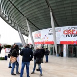 Foto Nicoloro G.   15/03/2023   Rimini   Prima giornata del XIX Congresso Nazionale CGIL dal titolo ' Il lavoro crea il futuro '.   nella foto l' ingresso al Palacongressi.