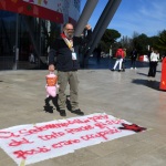 Foto Nicoloro G.   17/03/2023   Rimini   Terza giornata del XIX Congresso Nazionale CGIL dal titolo ' Il lavoro crea il futuro '.   nella foto manifestanti contro la presidente del Consiglio.
