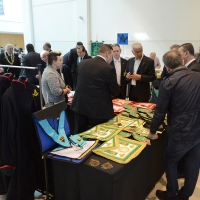 Foto Nicoloro G. 07/04/2017 Rimini Il Grande Oriente d' Italia ( GOI ) celebra i 300 anni di Massoneria nell' ambito dell' annuale assemblea della Gran Loggia che riunisce tutte le Logge d' Italia. Il tema di questa edizione e' ' La memoria del passato. Le radici nel futuro '. nella foto uno dei banchi espositivi.
