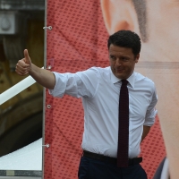 Foto Nicoloro G. 03/06/2016 Ravenna Chiusura campagna elettorale amministrative del PD a Ravenna con l' intervento del presidente del Consiglio. nella foto il premier Matteo Renzi.