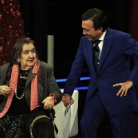 21/04/2009 La poetessa Alda Merini ospite di Piero Chiambretti nella sua trasmissione " Chiambretti night ".