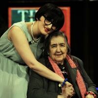 21/04/2009 Milano La poetessa Alda Merini, ospite al " Chiambretti night ", con la cantante Arisa.