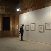 Foto Nicoloro G. 18/10/2013 Bagnacavallo ( Ravenna ) I° Festival Nazionale dell’ Incisione Contemporanea organizzato dal Gabinetto delle Stampe antiche e moderne del Museo Civico delle Cappuccine. nella foto Una sala della mostra