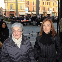 Foto Nicoloro G. 08/01/2011 Ravenna Nell\' ambito delle Celebrazioni per i 150 anni dell\' Unita\' d\' Italia visita del Capo dello Stato a Ravenna dove ha prima presenziato alla commemorazione delle figure di Benigno Zaccagnini, leader DC, e Arrigo Boldrini, capo partigiano, e dopo ha partecipato al convegno \" Ravenna e l\' Unita\' d\' Italia \". nella foto Anna Zaccagnini – Livia Zaccagnini