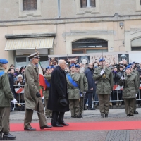 Foto Nicoloro G. 07/01/2011 Reggio Emilia Primo appuntamento ufficiale per i 150 anni dell’ Unita’ d’ Italia alla presenza del capo dello Stato. nella foto Il presidente Giorgio Napolitano passa in rassegna un reparto dell\'esercito