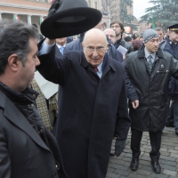 Foto Nicoloro G. 07/01/2011 Reggio Emilia Primo appuntamento ufficiale per i 150 anni dell’ Unita’ d’ Italia alla presenza del capo dello Stato. nella foto Il presidente Giorgio Napolitano saluta la folla