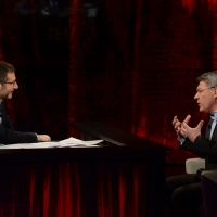 Foto Nicoloro G.   15/03/2014  Milano   Trasmissione televisiva su Rai 3  \"Che tempo che fa\". nella foto Fabio Fazio e il segretario Fiom Maurizio Landini.