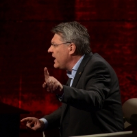 Foto Nicoloro G.   15/03/2014  Milano   Trasmissione televisiva su Rai 3  "Che tempo che fa". nella foto il segretario Fiom Maurizio Landini.