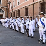 Foto Nicoloro G.   20/07/2022    Ravenna  Cerimonia in occasione del 157° anniversario del Corpo delle Capitanerie di porto. nella foto immagine dello schieramento durante la cerimonia.