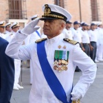 Foto Nicoloro G.   20/07/2022    Ravenna  Cerimonia in occasione del 157° anniversario del Corpo delle Capitanerie di porto. nella foto il capitano di Vascello Francesco Cimmino, comandante del Porto di Ravenna e della Direzione marittima dell' Emilia-Romagna.