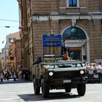 Foto Nicoloro G.   10/05/2015  Ravenna    Diciannovesimo raduno nazionale dei Marinai d' Italia. nella foto il medagliere dell' ANMI.