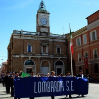 Foto Nicoloro G.  10/05/2015  Ravenna    Diciannovesimo raduno nazionale dei Marinai d' Italia. nella foto sfilano i marinai della Lombardia.