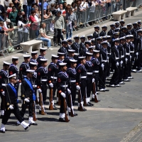 Foto Nicoloro G.  10/05/2015  Ravenna    Diciannovesimo raduno nazionale dei Marinai d' Italia. nella foto marinai del battaglione San Marco.