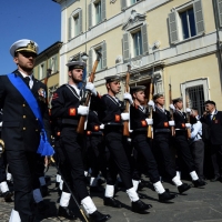 Foto Nicoloro G.   10/05/2015  Ravenna    Diciannovesimo raduno nazionale dei Marinai d\' Italia. nella foto fucilieri dell battaglione San Marco.