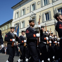 Foto Nicoloro G.  10/05/2015  Ravenna    Diciannovesimo raduno nazionale dei Marinai d\' Italia. nella foto fucilieri del battaglione San Marco.