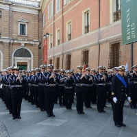 Foto Nicoloro G.   10/05/2015  Ravenna    Diciannovesimo raduno nazionale dei Marinai d' Italia. nella foto la banda della Marina Militare diretta dal maestro tenente di vascello Gianluca Cantarini.