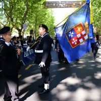 Foto Nicoloro G.   10/05/2015  Ravenna    Diciannovesimo raduno nazionale dei Marinai d' Italia. nella foto la bandiera delle quattro repubbliche marinare.