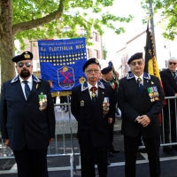 Foto Nicoloro G.   10/05/2015  Ravenna    Diciannovesimo raduno nazionale dei Marinai d' Italia. nella foto tre marinai plurimedagliati.