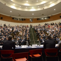 Foto Nicoloro G. 26/05/2017 Ravenna 2° Forum Nazionale sulla sicurezza nei Porti. nella foto una veduta del salone del Palacongressi.