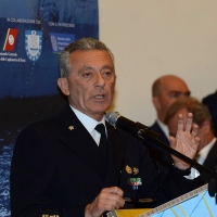 Foto Nicoloro G. 26/05/2017 Ravenna 2° Forum Nazionale sulla sicurezza nei Porti. nella foto l' ammiraglio Giovanni Pettorino, Comandante del porto di Genova.