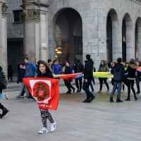 Foto Nicoloro G. 20/11/2017 Milano Nella ' Giornata internazionale dei diritti dell' Infanzia ' un allegro e variegato corteo ha attraversato le vie del centrocitta'. nella foto un momento lungo il corteo.