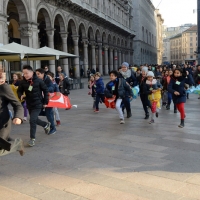 Foto Nicoloro G. 20/11/2017 Milano Nella ' Giornata internazionale dei diritti dell' Infanzia ' un allegro e variegato corteo ha attraversato le vie del centrocitta'. nella foto un momento lungo il corteo.
