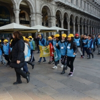Foto Nicoloro G. 20/11/2017 Milano Nella ' Giornata internazionale dei diritti dell' Infanzia ' un allegro e variegato corteo ha attraversato le vie del centrocitta'. nella foto un momento lungo il corteo.