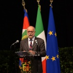 Foto Nicoloro G.   05/11/2019   Ravenna   Alla presenza del Capo dello Stato si e\' svolta la cerimonia in ricordo di Benigno Zaccagnini, nel trentesimo anniversario della sua morte. nella foto il professore Guido Formigoni ha tracciato un quadro della figura dello statista scomparso.