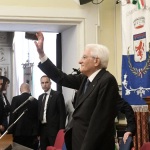 Foto Nicoloro G.   30/05/2023   Faenza (RA)   Tappa a Faenza del presidente Sergio Mattarella nel giro di visite alle zone alluvionate della Romagna. nella foto il presidente Sergio Mattarella al suo arrivo saluta i sindaci presenti.
