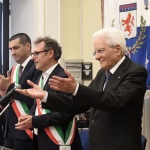 Foto Nicoloro G.   30/05/2023   Faenza (RA)   Tappa a Faenza del presidente Sergio Mattarella nel giro di visite alle zone alluvionate della Romagna. nella foto il presidente Sergio Mattarella al suo arrivo saluta i sindaci presenti.
