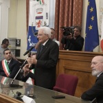 Foto Nicoloro G.   30/05/2023   Faenza (RA)   Tappa a Faenza del presidente Sergio Mattarella nel giro di visite alle zone alluvionate della Romagna. nella foto l\' intervento del presidente Sergio Mattarella.