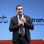 Foto Nicoloro G.               25-26/05/2022   Ravenna Quarta edizione del \' Bioeconomy Day \', due giorni di dibattiti e confronti tra operatori di diversi settori e studenti, focalizzandosi non solo sulla Bioeconomia circolare quale pilastro della transizione ecologica ma anche come risorsa per le nuove generazioni. nella foto il sindaco di Ravenna Michele de Pascale.