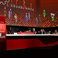 Foto Nicoloro G. 12/12/2018 Riccione ( Rimini ) Si e' aperto il 27° Congresso Nazionale FIOM-CGIL. nella foto la segretaria generale FIOM-CGIL Francesca Re David.