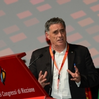 Foto Nicoloro G. 12/12/2018 Riccione ( Rimini ) Si e' aperto il 27° Congresso Nazionale FIOM-CGIL. nella foto Rocco Palombella, segretario generale UILM.