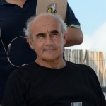 Foto Nicoloro G.   15/08/2019  Cervia ( Ra )   27° edizione di ' Cervia, la spiaggia ama il libro ' con il tradizionale sbarco degli scrittori dalle imbarcazioni storiche. nella foto il condirettore de ' Il Resto del Carlino ' Beppe Boni.