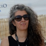 Foto Nicoloro G.   15/08/2019  Cervia ( Ra )   27° edizione di ' Cervia, la spiaggia ama il libro ' con il tradizionale sbarco degli scrittori dalle imbarcazioni storiche. nella foto la fumettista e scrittrice Paola Barbato.