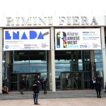 Foto Nicoloro G.   13/03/2019   Rimini   Trentunesima edizione di \' ENADA Primavera \', la piu\' importante manifestazione del Sud Europa dedicata al gioco responsabile e legale. nella foto l\' ingresso alla Fiera.