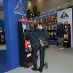 Foto Nicoloro G.   13/03/2019   Rimini   Trentunesima edizione di ' ENADA Primavera ', la piu' importante manifestazione del Sud Europa dedicata al gioco responsabile e legale. nella foto visitatori che si intrattengono con dei giochi.