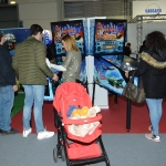 Foto Nicoloro G.   13/03/2019   Rimini   Trentunesima edizione di ' ENADA Primavera ', la piu' importante manifestazione del Sud Europa dedicata al gioco responsabile e legale. nella foto visitatori che si intrattengono con dei giochi.
