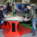 Foto Nicoloro G.   3/03/2019   Rimini   Trentunesima edizione di ' ENADA Primavera ', la piu' importante manifestazione del Sud Europa dedicata al gioco responsabile e legale. nella foto non solo giochi elettronici ma anche classici biliardini.