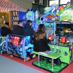 Foto Nicoloro G.   13/03/2019   Rimini   Trentunesima edizione di ' ENADA Primavera ', la piu' importante manifestazione del Sud Europa dedicata al gioco responsabile e legale. nella foto visitatori che si intrattengono con dei giochi.