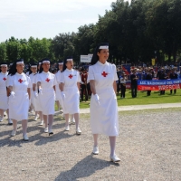 Foto Nicoloro G. 27/05/2012 Ravenna Si e’ svolto nella città romagnola il 31° Raduno Nazionale dei Fanti d’ Italia con la partecipazione del ministro della Difesa l’ ammiraglio Gianpaolo Di Paola. nella foto Crocerossine