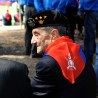 Foto Nicoloro G. 27/05/2012 Ravenna Si e’ svolto nella città romagnola il 31° Raduno Nazionale dei Fanti d’ Italia con la partecipazione del ministro della Difesa l’ ammiraglio Gianpaolo Di Paola. nella foto Un vecchio fante