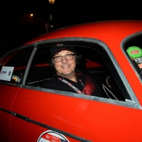 Foto Nicoloro G.  14/05/2015  Rimini     Arriva a Rimini la prima tappa della 33° edizione della 1000 Miglia. La storica competizione partita da Brescia si snoda su un percorso di 1760 chilometri con la partecipazione di 438 vetture e 42 Nazioni. nella foto l' arrivo a Rimini di Andrea Zagato su Alfa Romeo 1900 C Super Sprint Zagato del 1956.