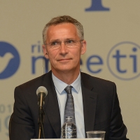 Foto Nicoloro G. 24/08/2017 Rimini Quinta giornata della 38° edizione del Meeting di Rimini che quest' anno ha come tema ' Quello che tu erediti dai tuoi padri, riguadagnatelo, per possederlo”. nella foto il segretario generale della NATO Jens Stoltenberg.